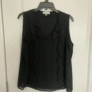 Sleeveless Sheer Blouse